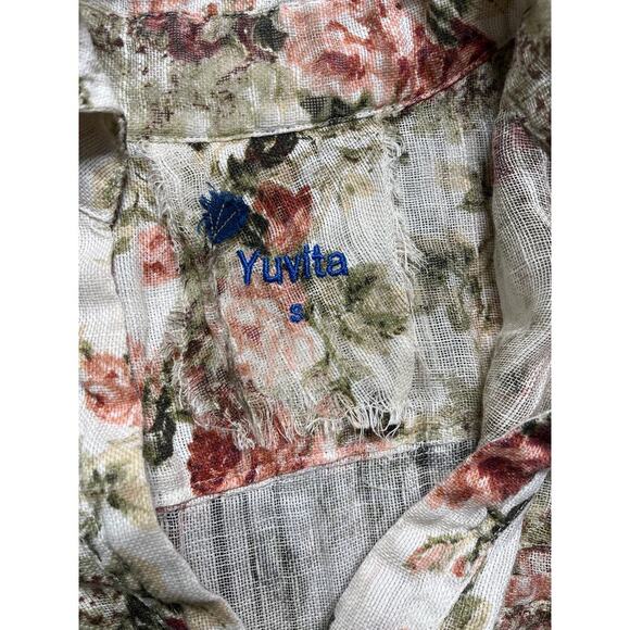 Yuvita Cottagecore Linen Midi Dress - Picture 5 of 10